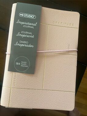 Studio Pink Textured Gratitude Journal with Elastic Closure